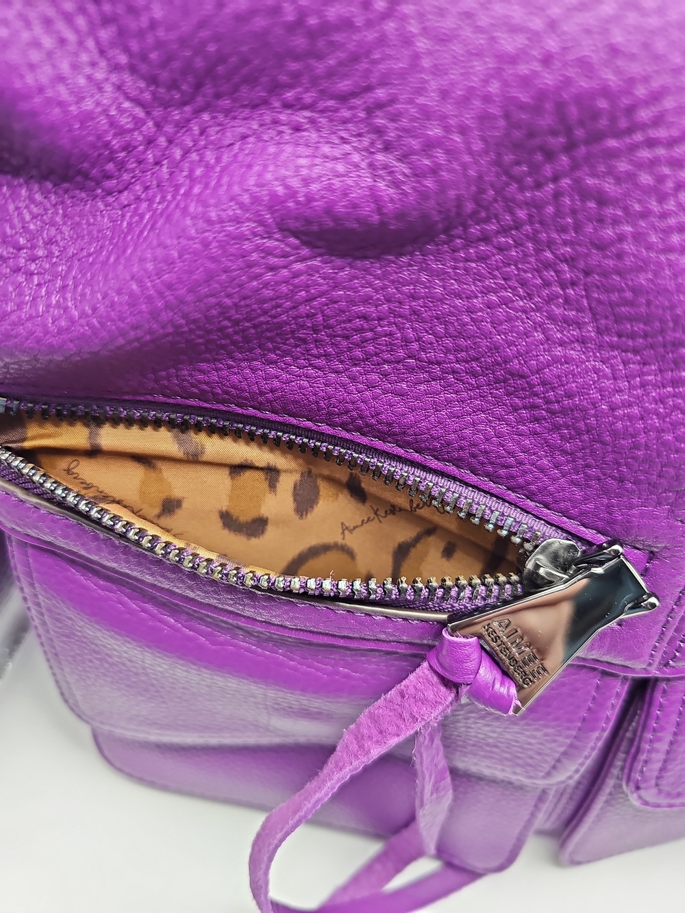 AIMEE KESTENBERG Purple Leather Shoulder Bag - NEW OLD STOCK - Picture 12 of 16
